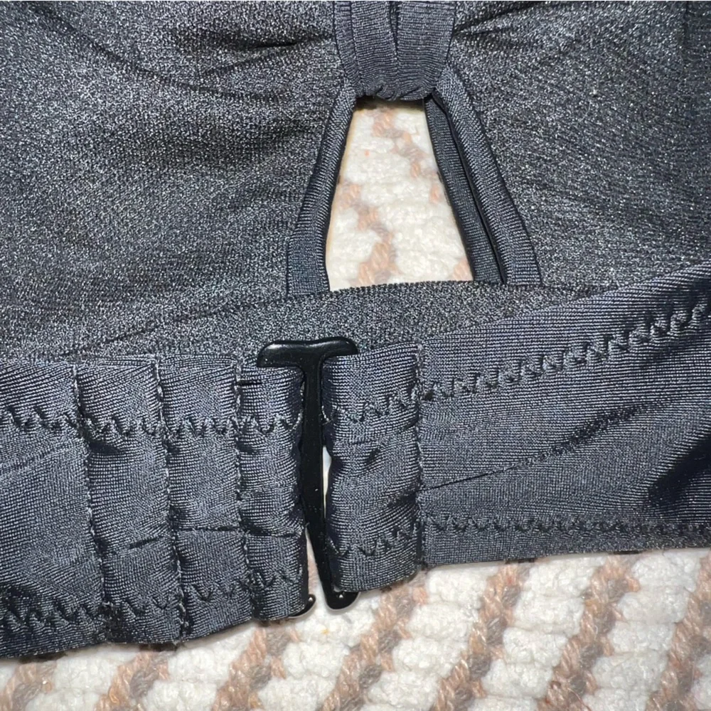 Torrid Plus Size 2X Black Halter Top Ruched Bottom Bikini Swim Set - Picture 9 of 12